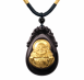 彌勒佛金鑲玉項鍊
